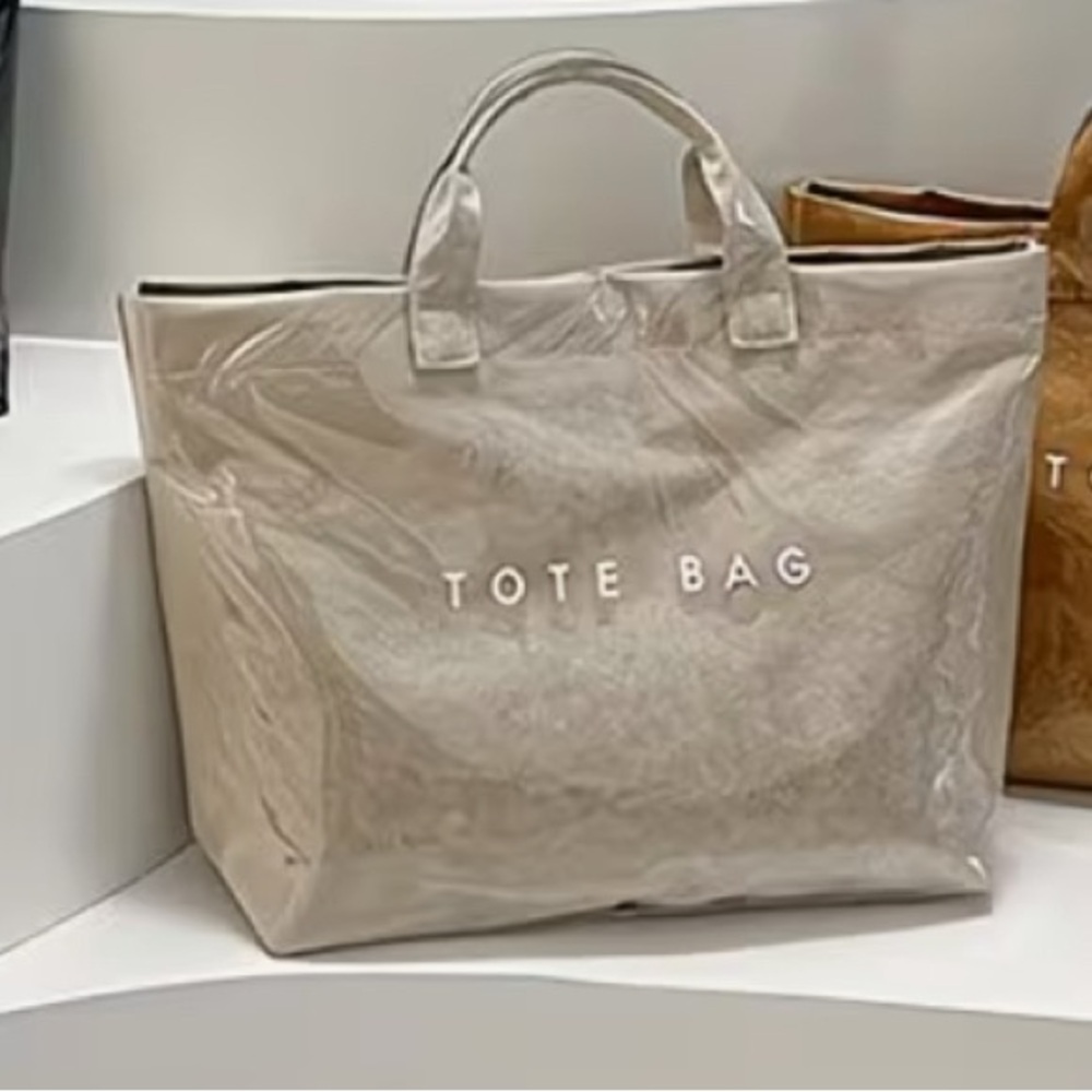 Beige Tote Bag